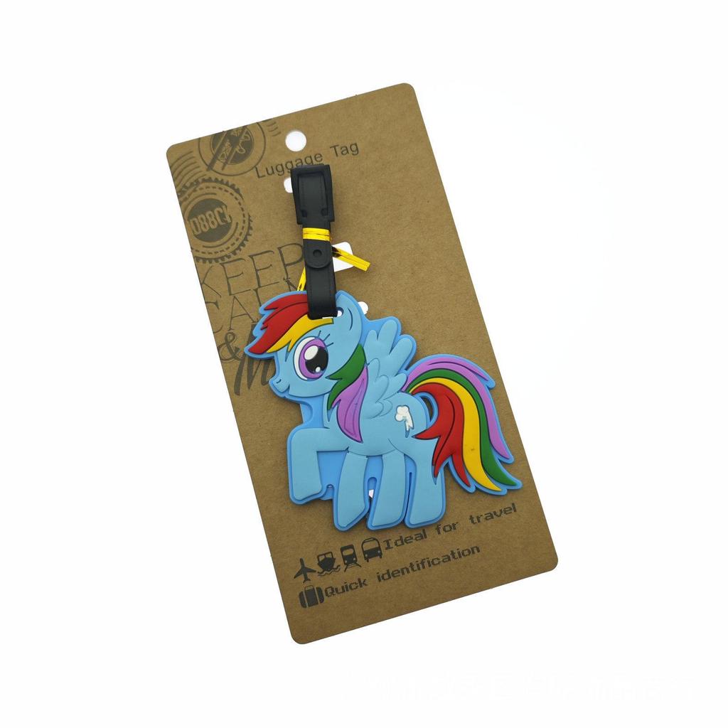 My Little Pony Silicone Luggage Tag – Rainbow Pony Travel ID Pendant