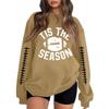 Unisex Lightweight Long Sleeve Crewneck Pullover Sweatshirt with Fashion Print