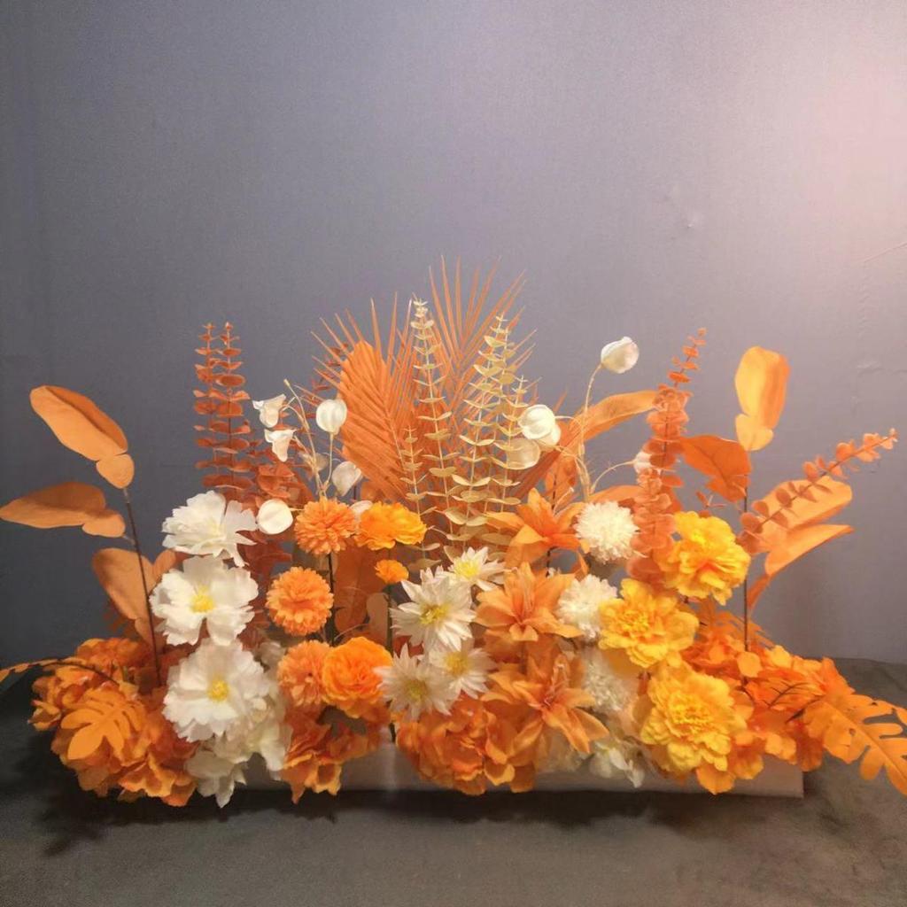 Großes Seidenblumen Hochzeitsgang & T-Bühnen Dekorationsset