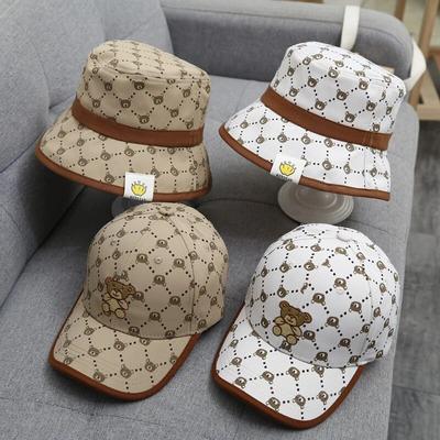 Mode Bär Baby Hut Baumwolle Cartoon Kinder Baseball Cap Infant Kleinkind Einstellbare Hysterese Hut