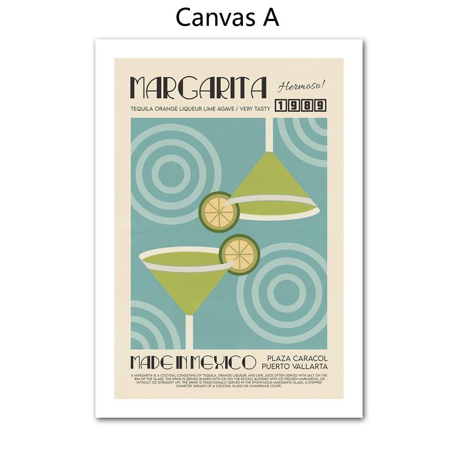 Prosecco Gin Cocktail Abstract Geometry Nordic Posters And Prints Wall Art Canvas Painting Wall Pictures For Living Room Decor