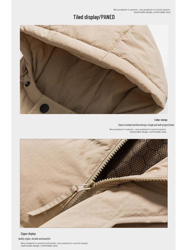 Hong Kong Style Fashionable Unisex Down Jacket - Simple, Loose, Versatile, and Warm Trendy Piece for Couples