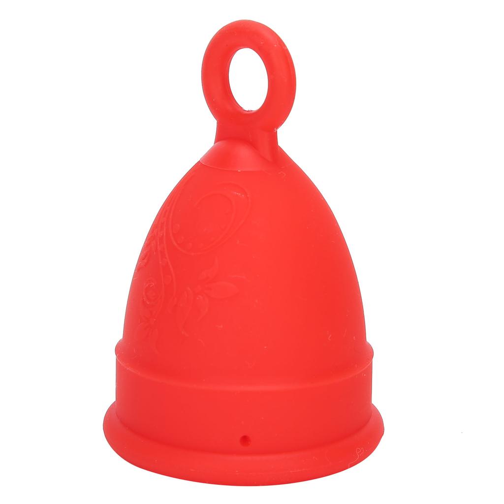 Silicone Menstrual Cup Women Soft Elastic Reusable Period Cup Female Body Care ToolRed S