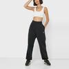 Nike Fleece-Lined Straight-Leg Casual Sweatpants Women Bottoms Black BV4089-010