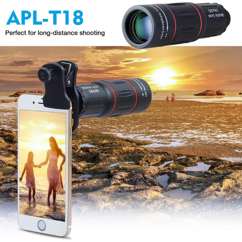Lente Teleobiettivo per Cellulare 18/28/36X Telescopio Monoculare ad Alta Potenza HD Collegabile Esternamente Parti per Fotografia da Cellulare
