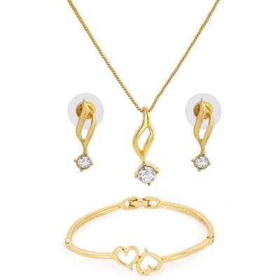 Valentine's Day Gifts for Girlfriend Necklace Earrings Bracelet Combo Set for Girls Women