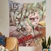 Anime DrStone Tapestry Art Printing Japanese Wall Tapestry Anime Wall Hanging Home Decor