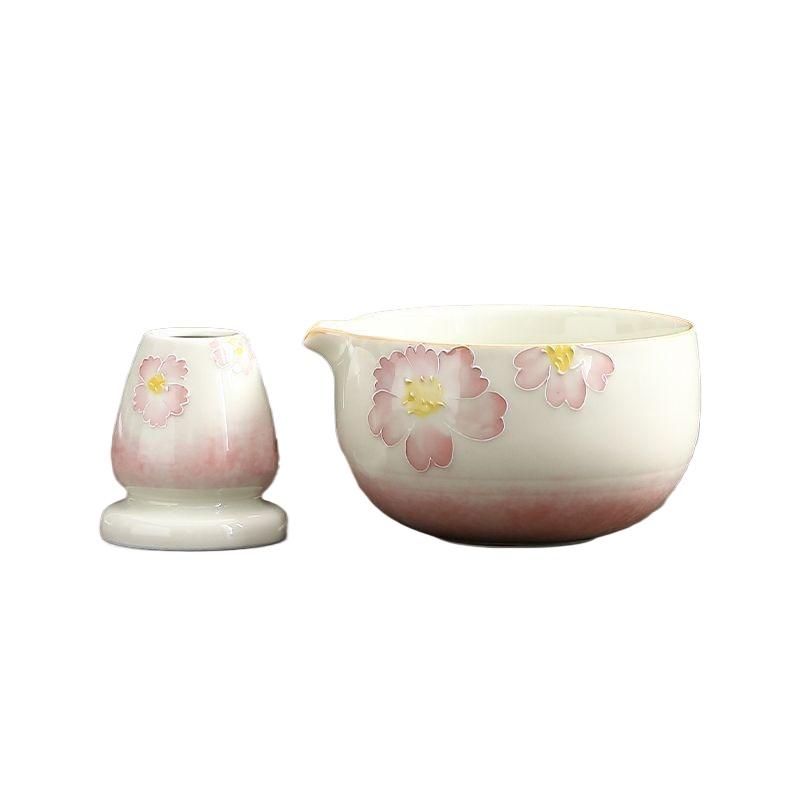 New hand-painted matcha set Japanese tea making tool to order tea Baibenli ceramic tea stand