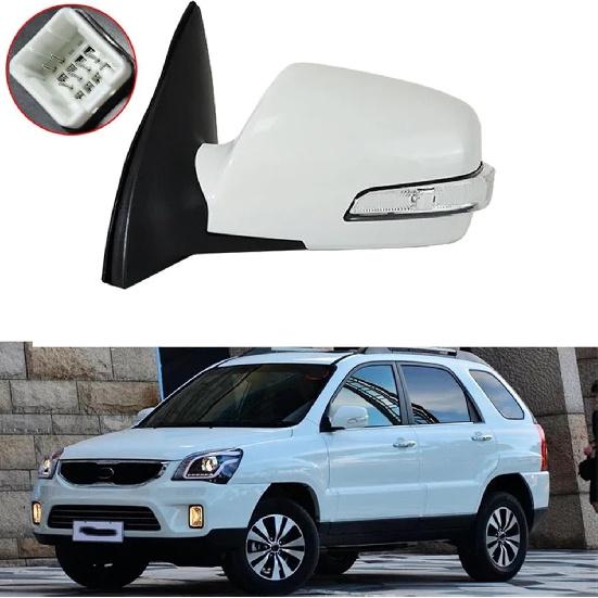 

Compatible With Kia Sportage 2007-2013 Auto Door Wing Side Rearview Mirror Assembly 5 Wire 6(Red 5 wire Left)