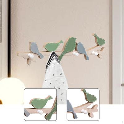 Wandgarderobe in Vogelform, Dekorative Haken, Schlüsselorganizer, Kreatives Flurregal für