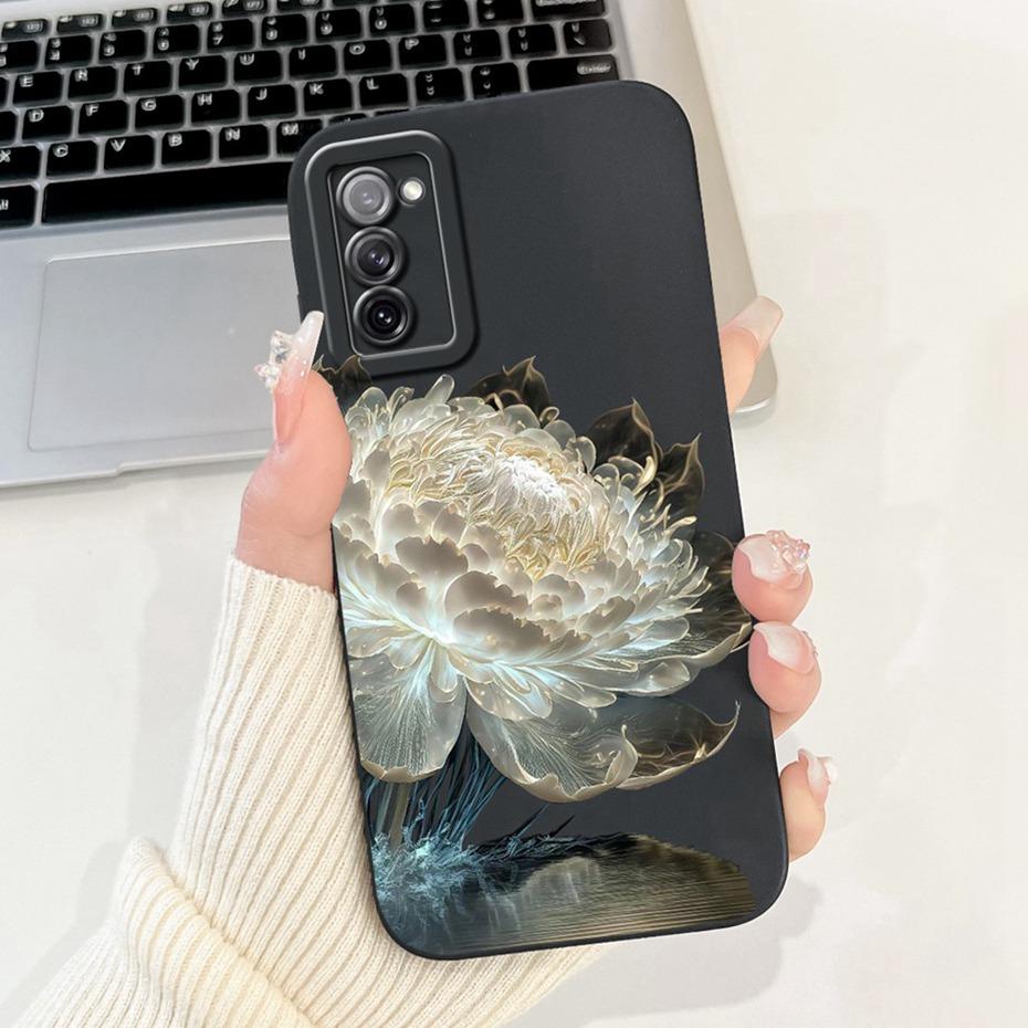 Beautiful Floral Phone Case For Samsung Galaxy S20 FE S20+ Soft Silicone Shockproof Cover For Samsung S20 Plus S20FE 5G Bumpers