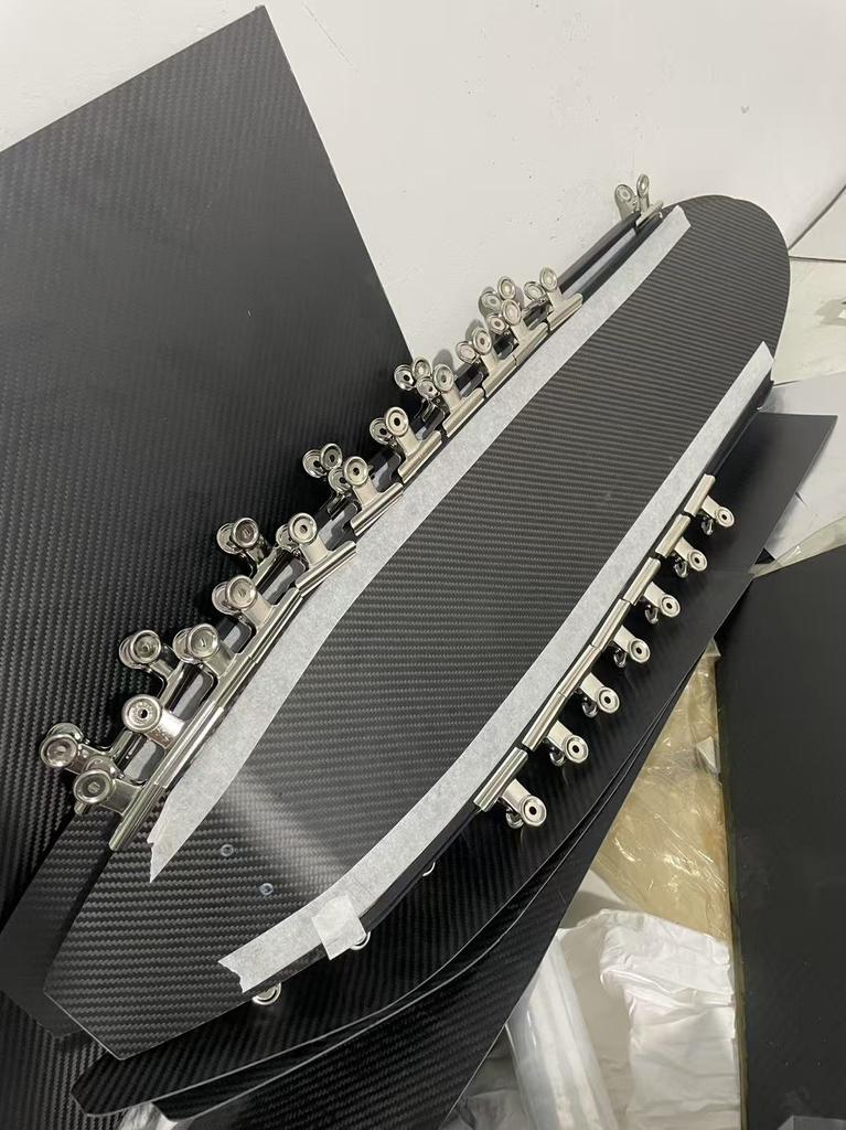Custom Design Pure Carbon Long Swimming Fin Carbon Fiber Blades Free Diving Blades with Carbon Fiber Fins