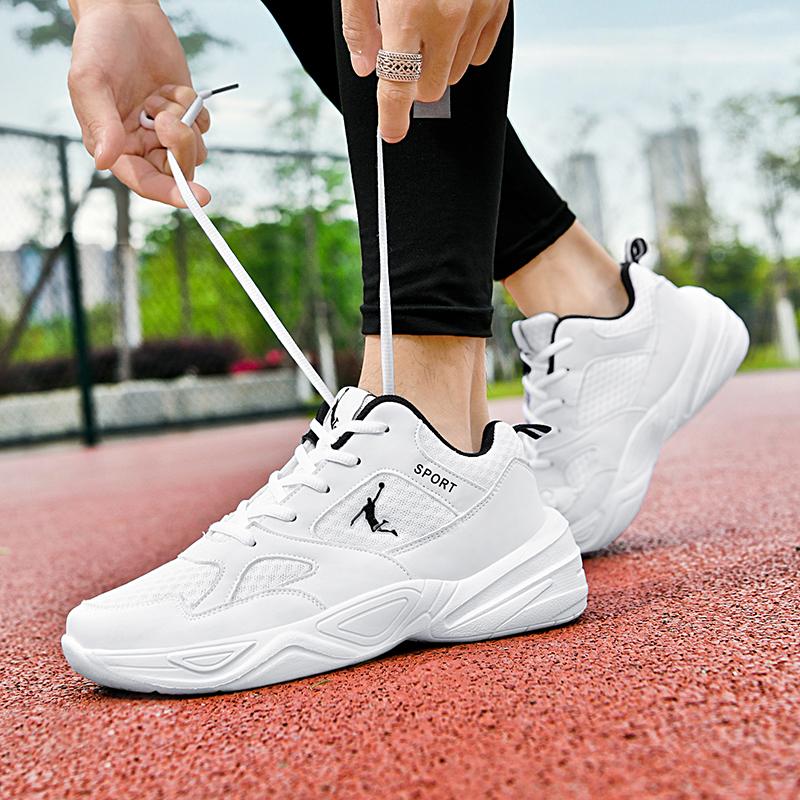 2025 summer breathable mesh sneakers men's platform youth fashion trend travel casual shoes student running shoes