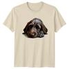Sleeping Dog Animals Dogs Mens T-Shirt Womens Tee Graphic Unisex Top -b
