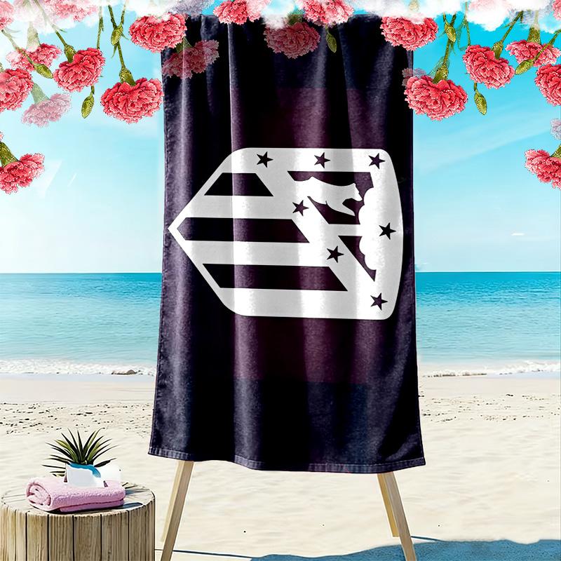 Club Atletico De Madrid2 Print Beach Towel, Large Soft Quick Dry Towel for Beach Camping Swimming