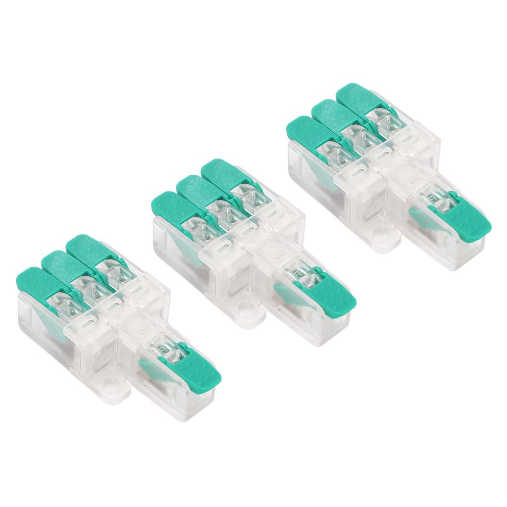10 Pcs Connecteur de Fil Y613G 1 Entrée 3 Sorties Connecteur de Conducteur de Fil Ignifuge pour 10 à 20AWG 41A