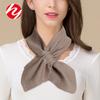 Silk Cashmere Heattech Neck Neck Cross Fashion Scarf Women's Mulberry Silk Easiest for Match Neck