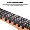 4PCS PVC Material Ukulele Chord Stickers Multi-color Ukulele Note Sticker  For Beginner