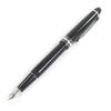 Great MONTBLANC Fountain Pen Meisterstück 145 Pix Classic Platinum Line Cap Type Used