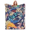 Anime Demon Slayer Kamado Tanjirou Blanket Fleece Sofa Warm Throw Blankets for Home Bedroom Office Throws Bedspread Quilt