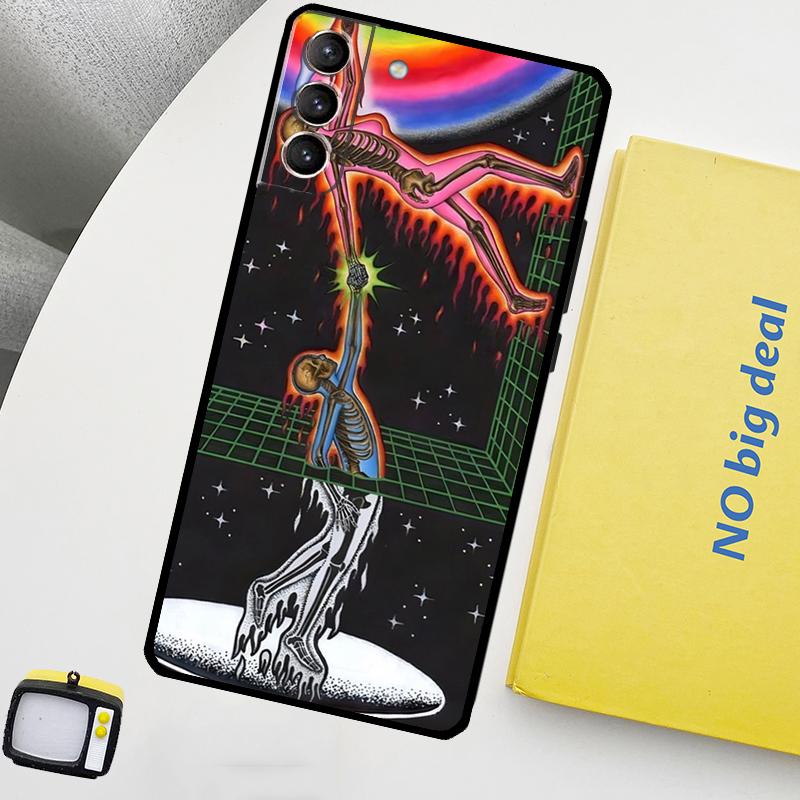 Spiritual Trippy Psychedelic Phone Case For Samsung Galaxy S25 Ultra S20 S21 S22 S23 Plus S9 S10 S25 FE S24 Ultra Cover