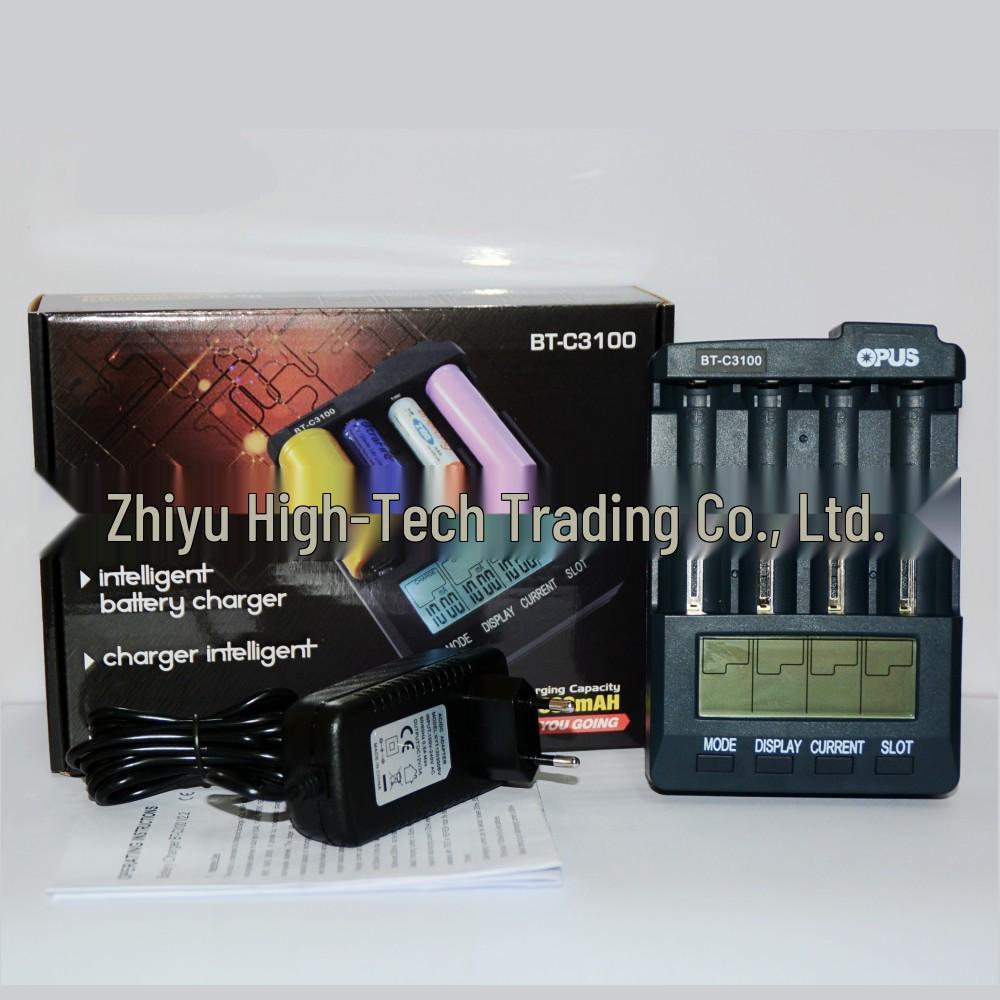 Умное 4-слотное зарядное устройство OPUS BT-C3100 v2.2 EU Plug