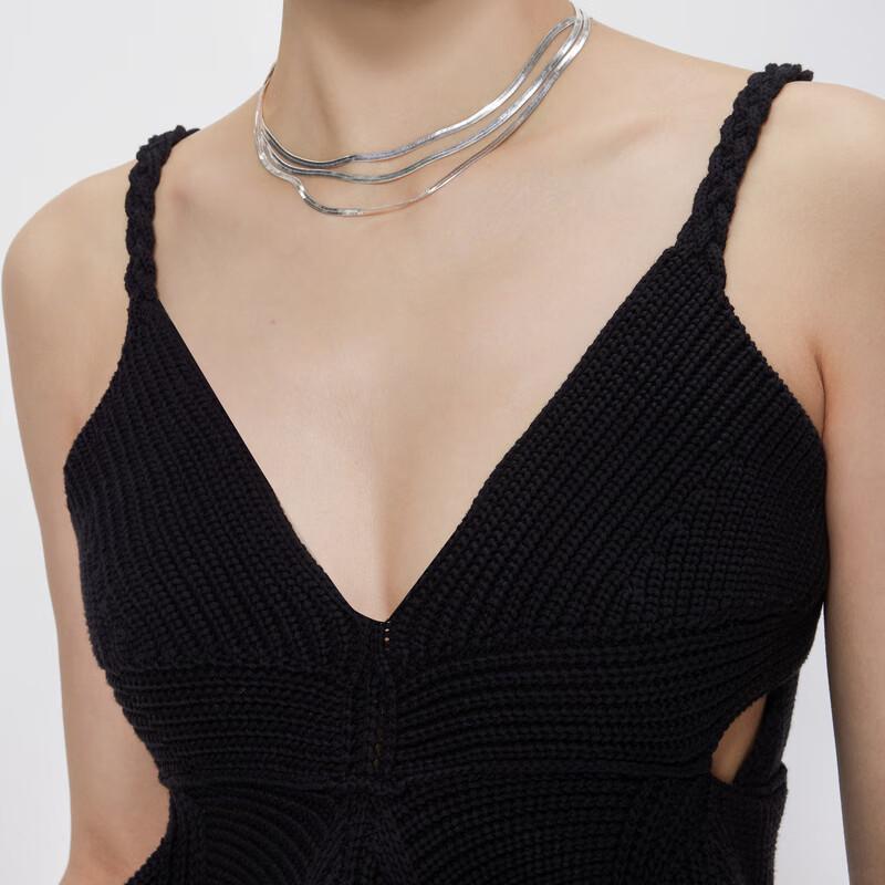 JNBY 2023 Spring Slim-Fit Knitted V-Neck Tank Top