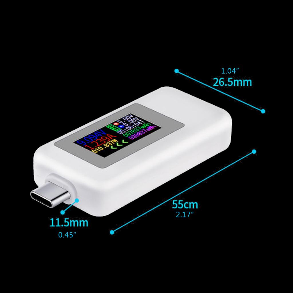 Current Voltage Monitor Power Meter KWS-1902C Type-C USB Tester for Computer