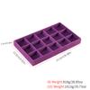 1PC, Flocking Jewelry Box Jewelry Tray, Color: violet