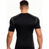 Pánské vysoce pružné, rychleschnoucí, prodyšné těsné sportovní tričko s krátkým rukávem jako základní vrstva pro běh, trénink a basketbal.