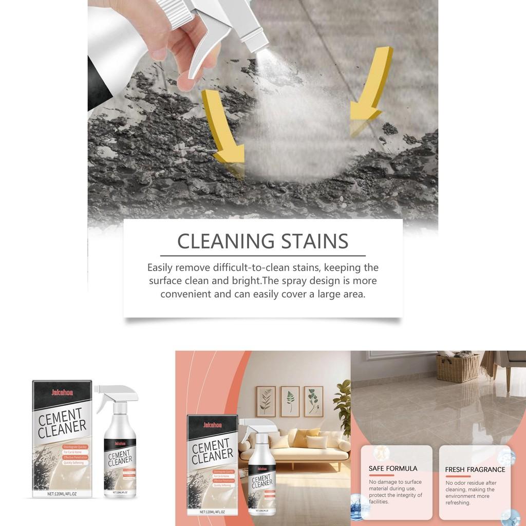 Jakehoe Water-based Cement Cleaner Powerful Tile Grout And Concrete Floor Cleaner 120ml