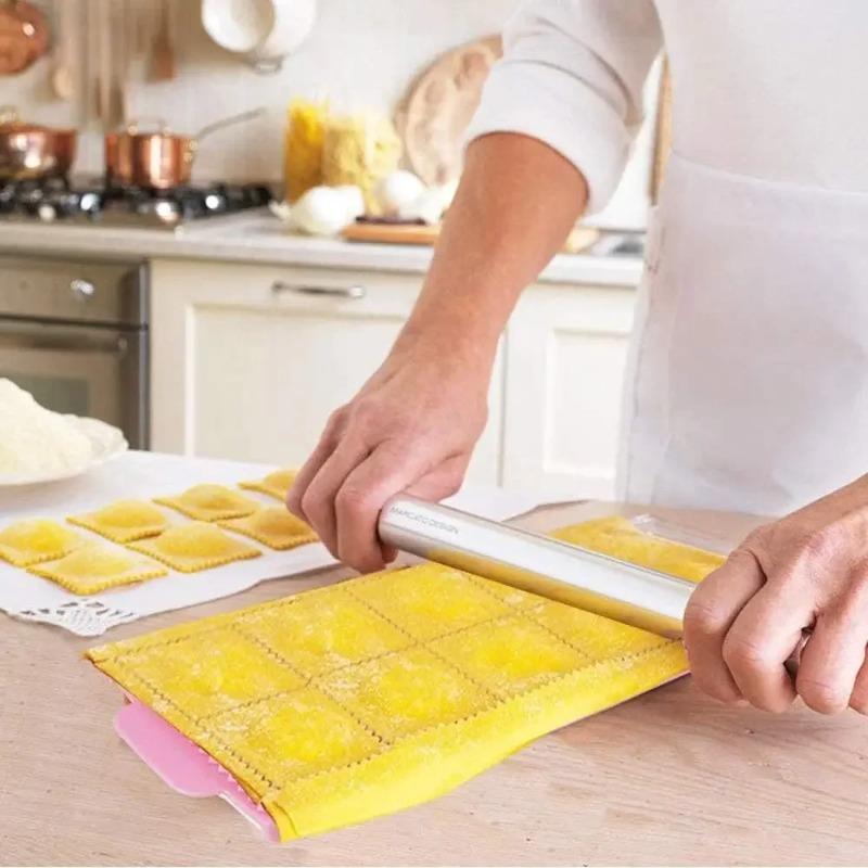 Kitchen Tools 10 with Molds Ravioli Cutter Aluminum Shape Dumplings Mould Dough Press DIY Tools for Making Pastry