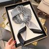 70cm Square Silk-Like Scarf Women Lightweight Fashion Accessory Office Chic Neck Wrap Stylish Print Design