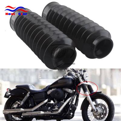 Motorrad Gummi Vordergabel Staubmanschetten Gamaschen Stiefel Stoßdämpfer 49MM Für Harley Dyna FXDWG 2007 2008 2010 2011
