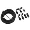 3 Meter Fuel Line Hose Kit AN6 Hose Fitting Adapter Aluminum Nylon Braided Diesel for