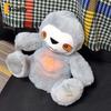 25cm Süßes Simulations-Atmendes Faultier Stofftier Plüschtier Baby Leuchtender Koala Beruhigende Puppe Auto Sofa Bett Wurfkissen Puppe Kinder Geschenk