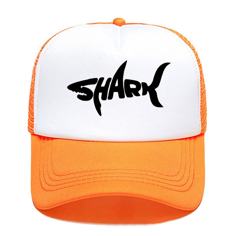 New Shark Print Baseball Cap Funny Casual Unisex Women Parentchild Hats Mesh Visor Outdoor Sun Hat Adjustable Caps