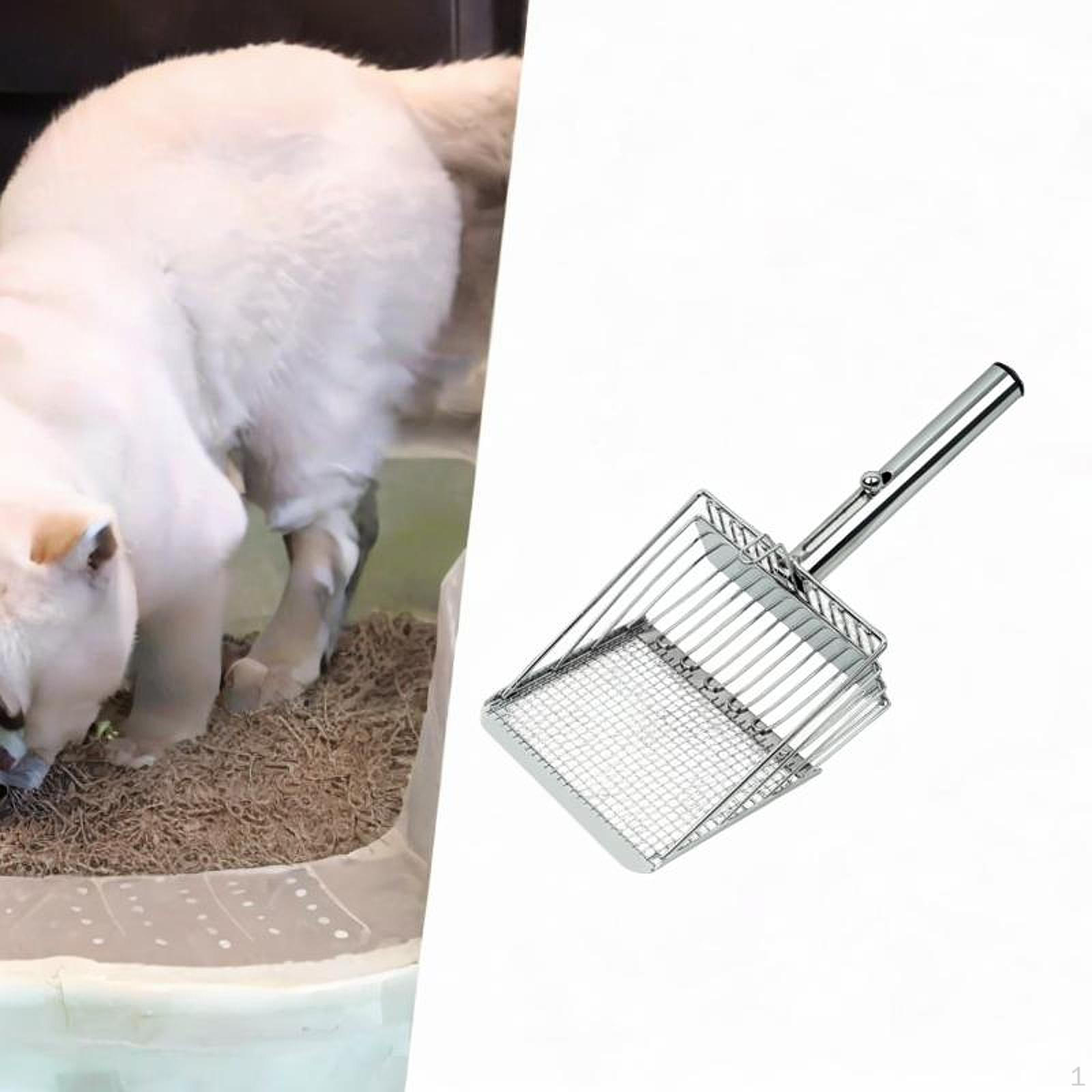 

Совок для уборки кошачьего туалета с удобной ручкой и открытой структурой Mesh