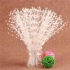 100pcs/set Bunch String Pearl Sticks Bridal Bouquets White Beaded Handmade Flower Stem Beads Wedding Party Decor