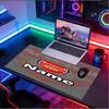Custom Name Personalized football team F.C Pattern Mousepad, Laptop PC Desk Mat, Decorative Desk Mat for Home Keyboard Pad Gift
