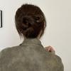 Large U Shaped Hair Forks Marble Acrylic Texture Strong Hold For Messy Bun Hairstyles Daily Wear Parties Office