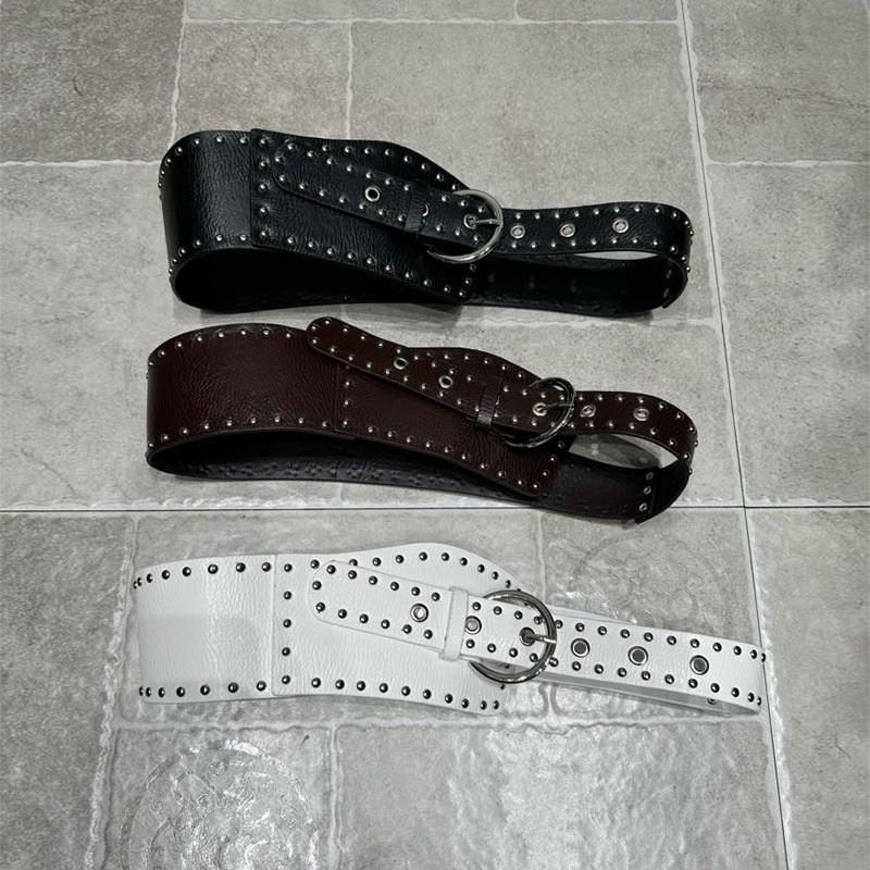 Fashionable Street-style Vintage Studded Buckle Waist Belt One Size чёрный