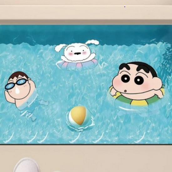 Crayon Shin-chan Diatom Mud Quick-Dry Water-Absorbing Anti-Slip Bathroom Mat 40x60cm Upgraded