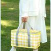Portable Outdoor Picnic Basket Foldable Thickened Hand Basket ForPicnic Insulation Camping And Hiking Trips Easy To Clean Sturdy