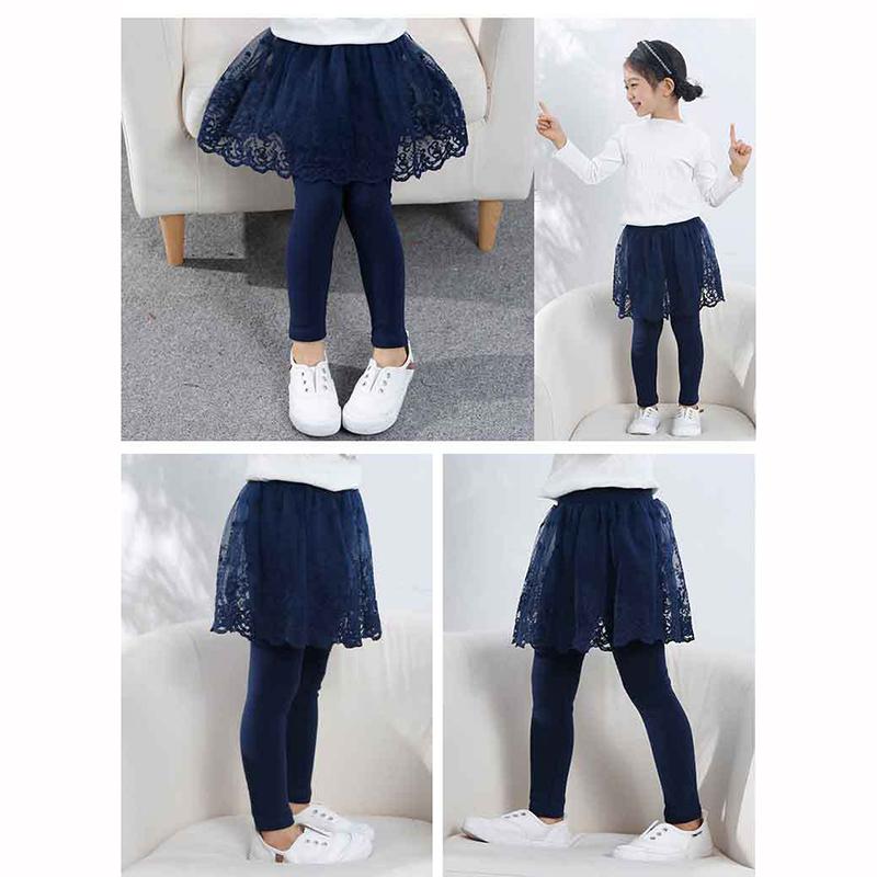 

Детские леггинсы кружевные юбка-пачка брюки весна осень детские облегающие юбка брюки F 80cm