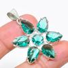 Indicolite Tourmaline Gemstone 925 Sterling Silver Jewelry Pendant 1.81" KJ-107