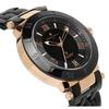 Salvatore Marra Watch Pink Gold Black Radio Solar Stainless Steel Men's SM18112SS-PGBK