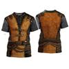 3D Print Knight Armor Cosplay T-shirt For Men New In Men's Casual O-neck Short Sleeve T Shirts Streetwear Funny Tee Shirt Tops
