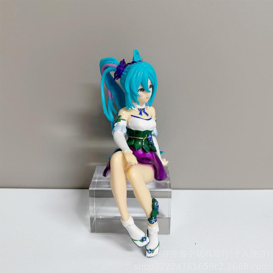 New Anime Figure Hatsune Miku Morning Glory Fairy Noodle Stopper Miku Action Figure PVC Collection Model Ornament Toys Gifts