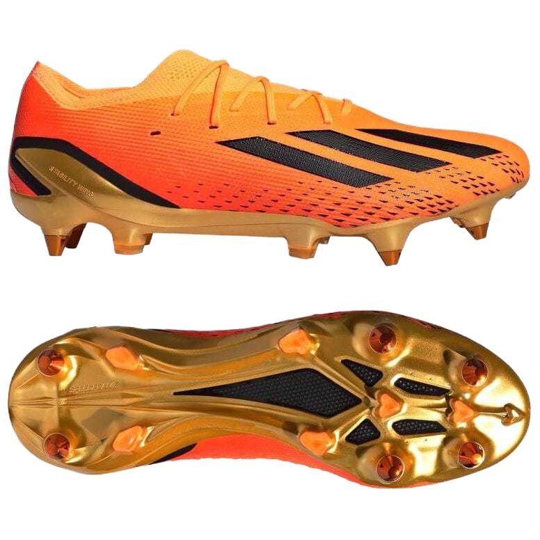 Adidas X Speedportal Versatile Comfortable Simple SG (Metal Long Stud) Durable Soccer Shoes Unisex Soccer Shoes Deep-Orange GZ5096